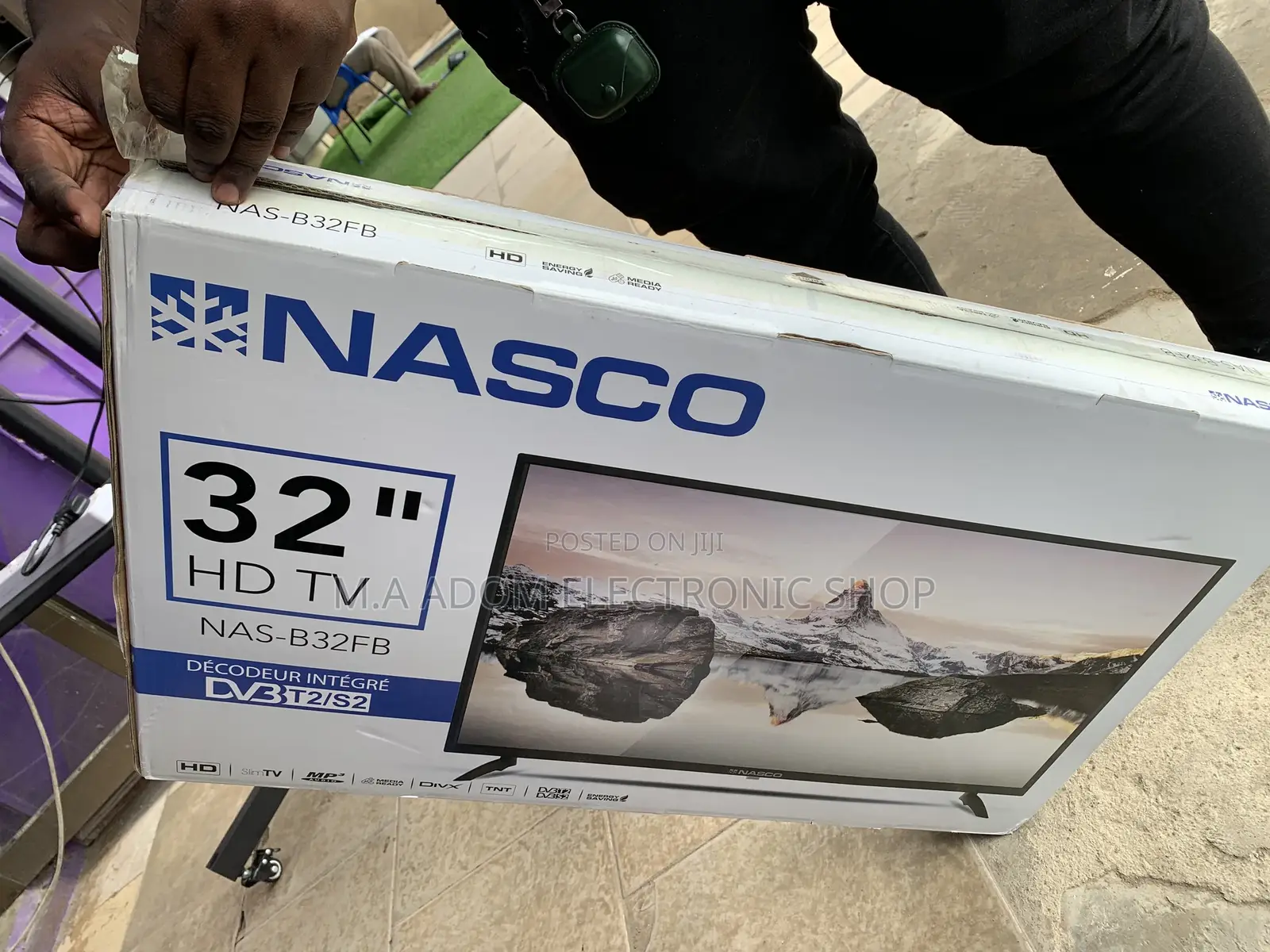 Brand New Nasco 32” Led Tv With Free Bracket