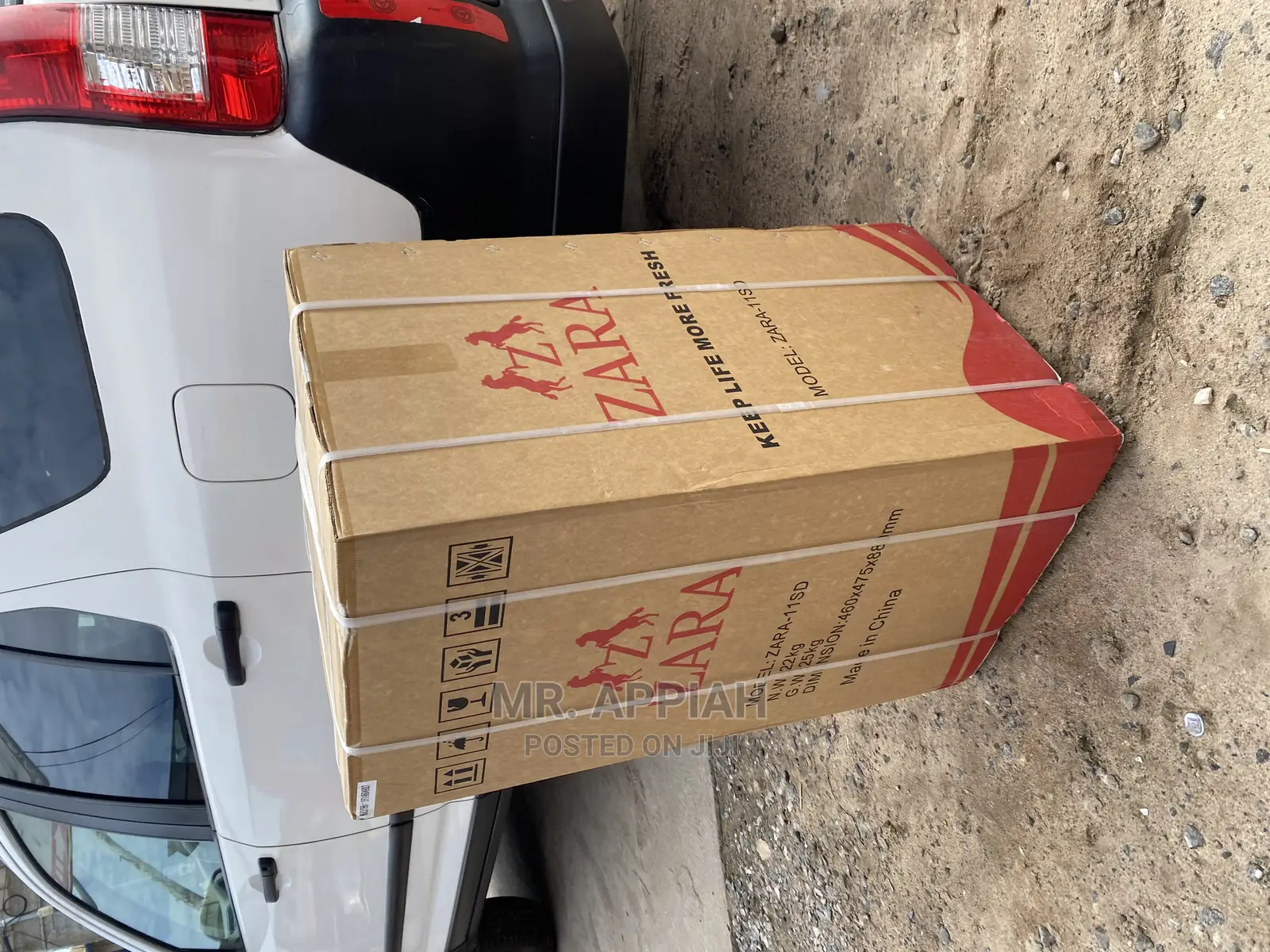 Authentic Stainless Steel Zara 82ltr Top Freezer Fridge.