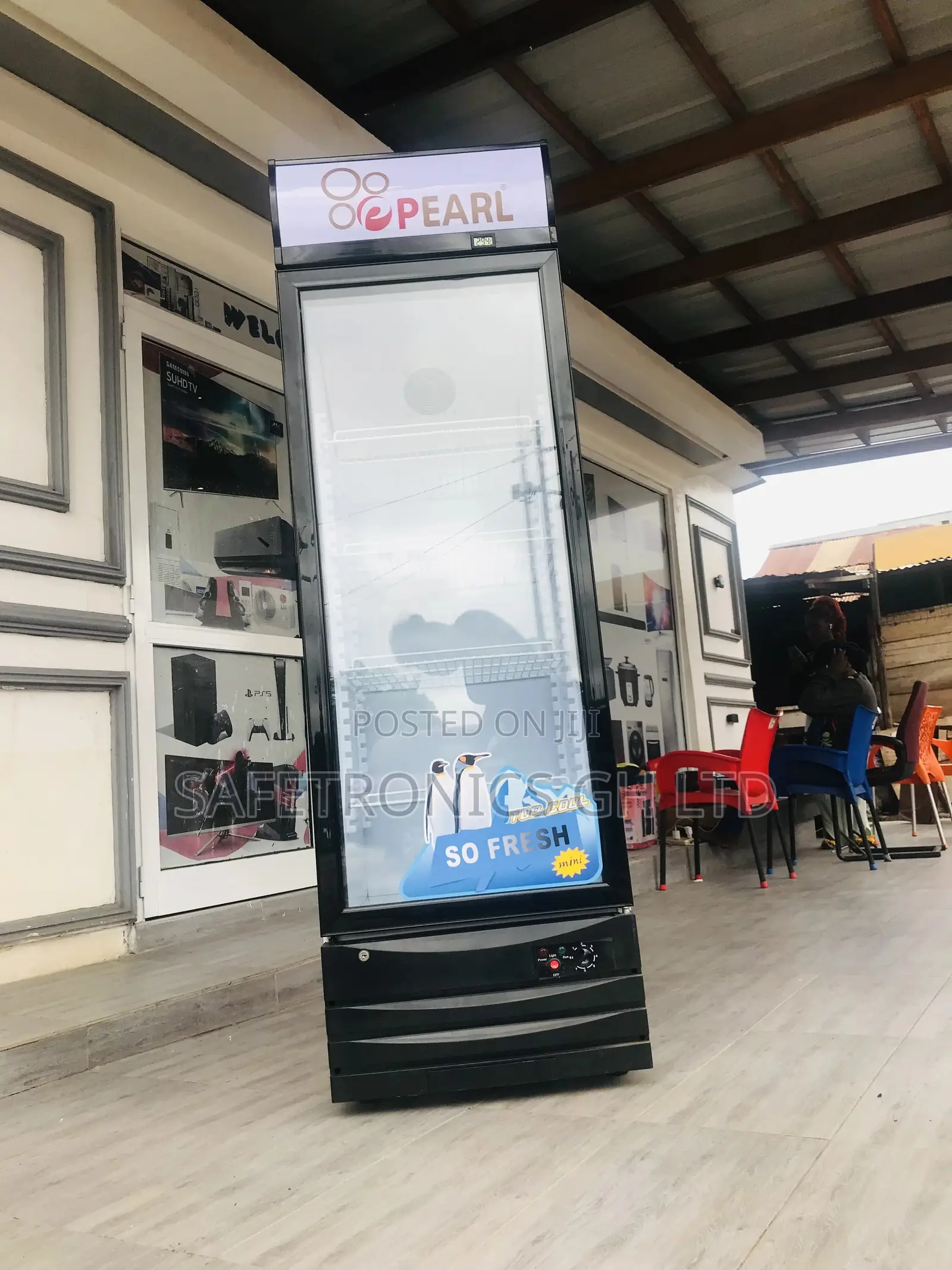 Unique Design PVC-49 Display Fridge Pearl Single Door 