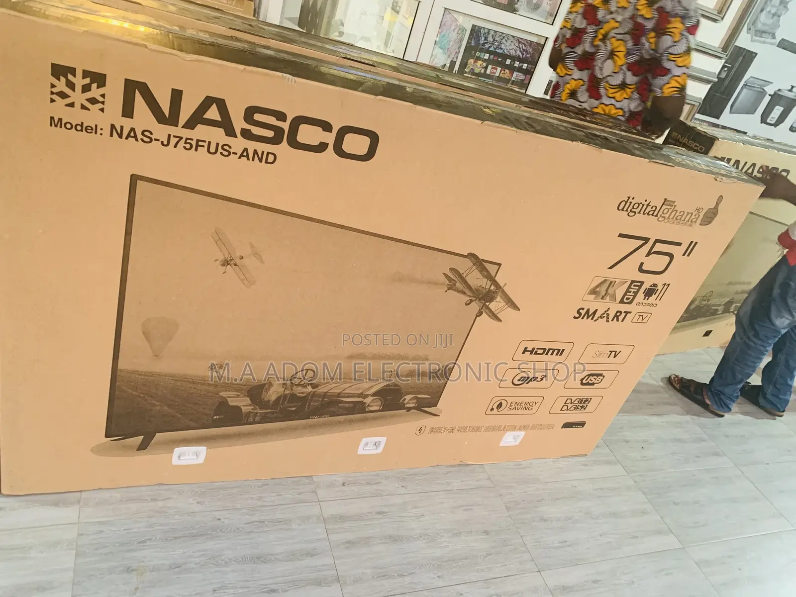 Nasco 75” Smart Android Tv