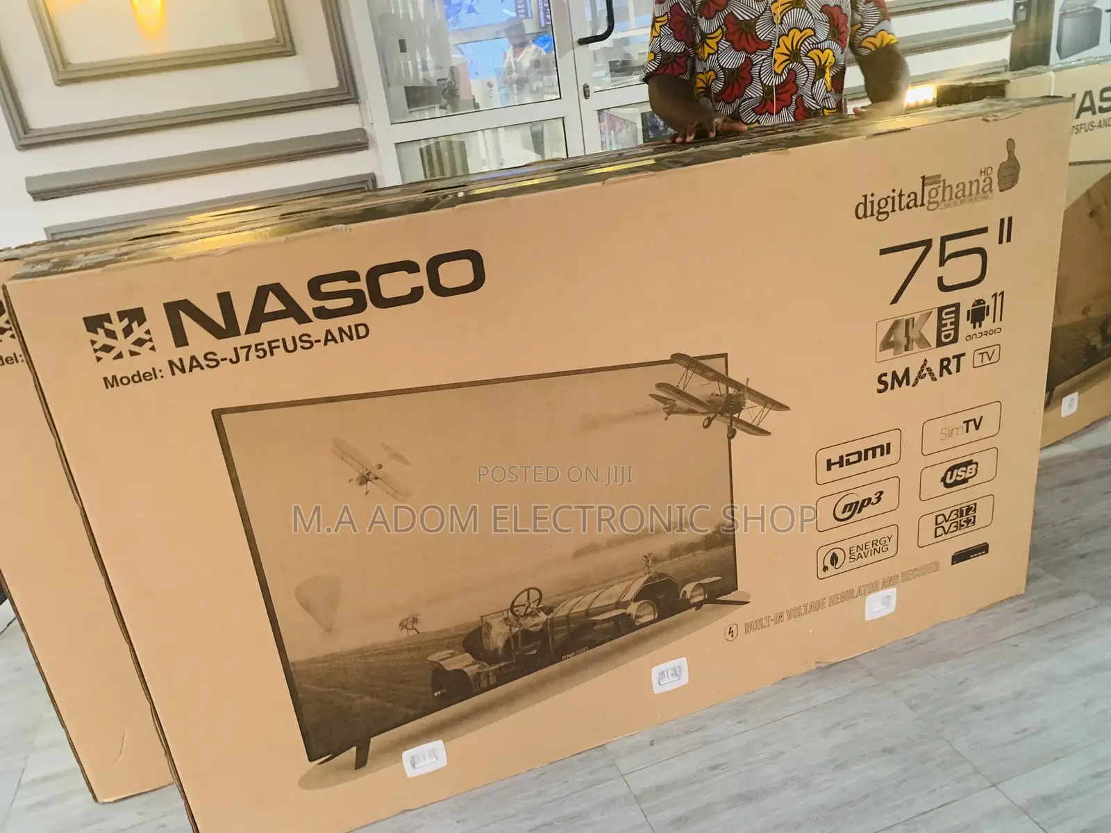 Nasco 75” Smart Android Tv