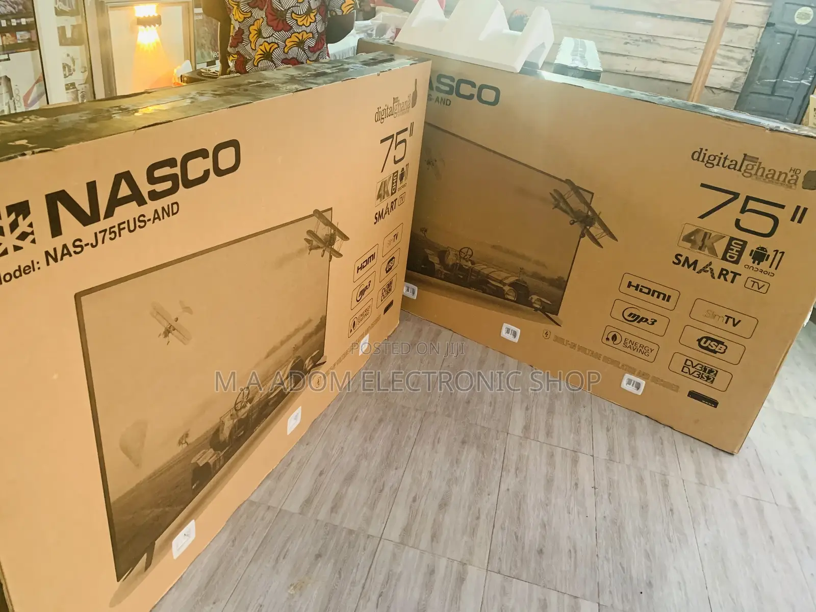75” UHD Smart Android 11.0 Nasco