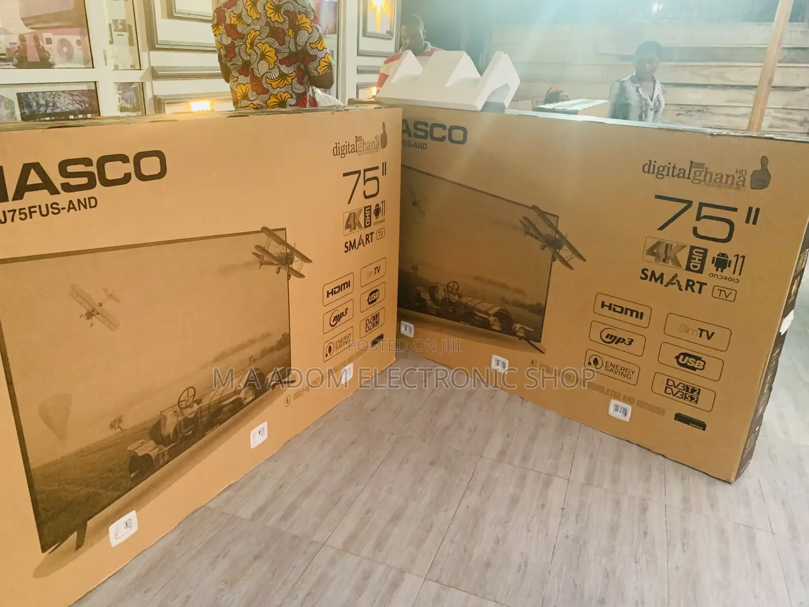 75” UHD Smart Android 11.0 Nasco