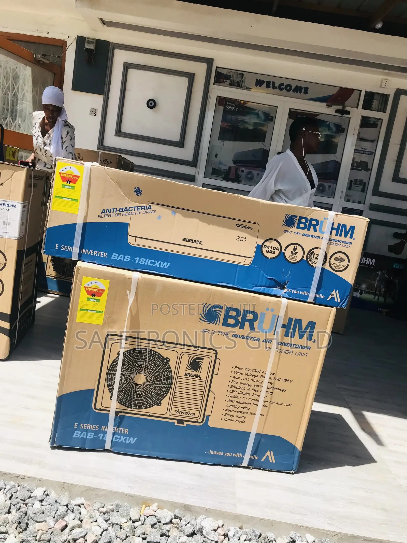 Smart Energy Saving Bruhm 2.0hp Air Conditioner Split R410