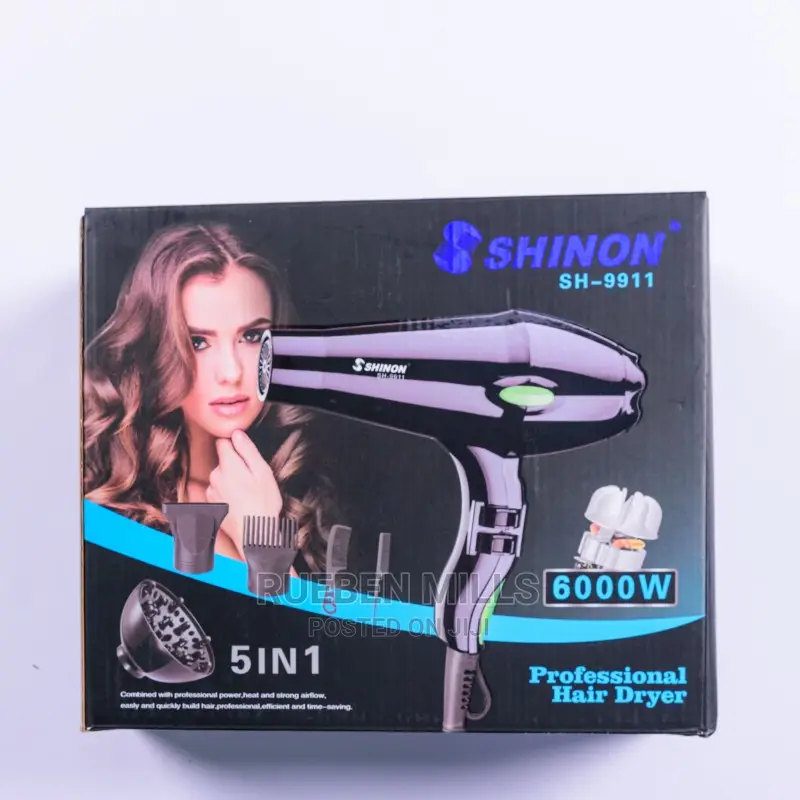 Five in One Professional Shinon Hair Blow Dryer