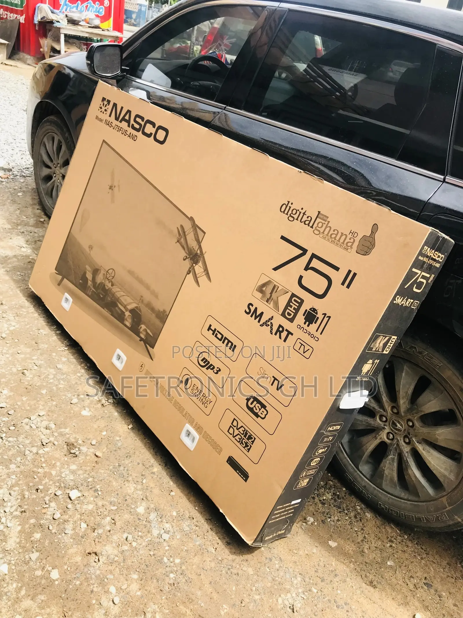 Nasco Best Glossy 75” LED Smart Nas-J75fus HDMI 
