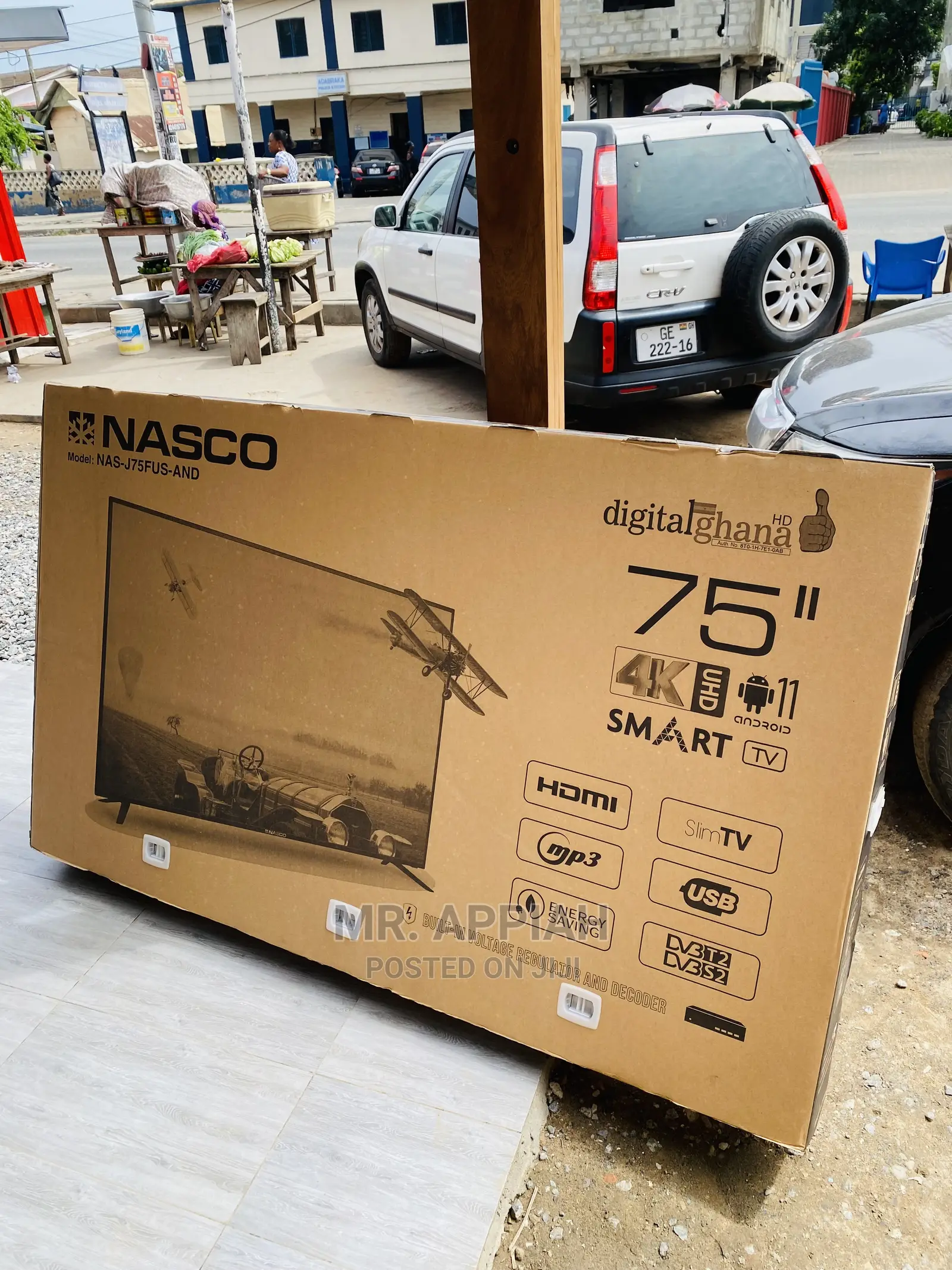 Durable Affordable Nasco(Nas-J75fus-And)Digital Tv  75”