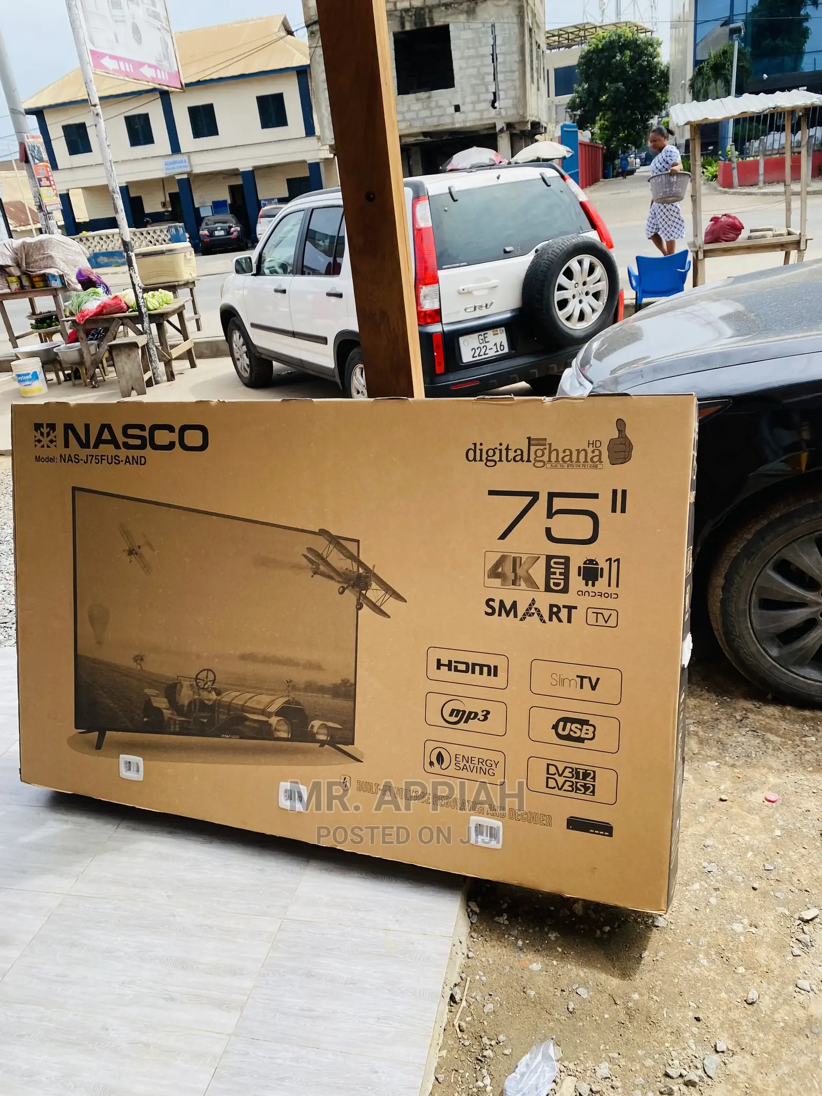 High Quality Nasco 75” Smart Tv on Sale(Nas-J75fus-And).