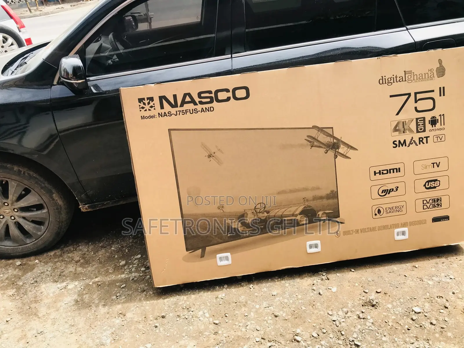 New Digital 75” UHD Nas-J75fus Android  Led Nasco