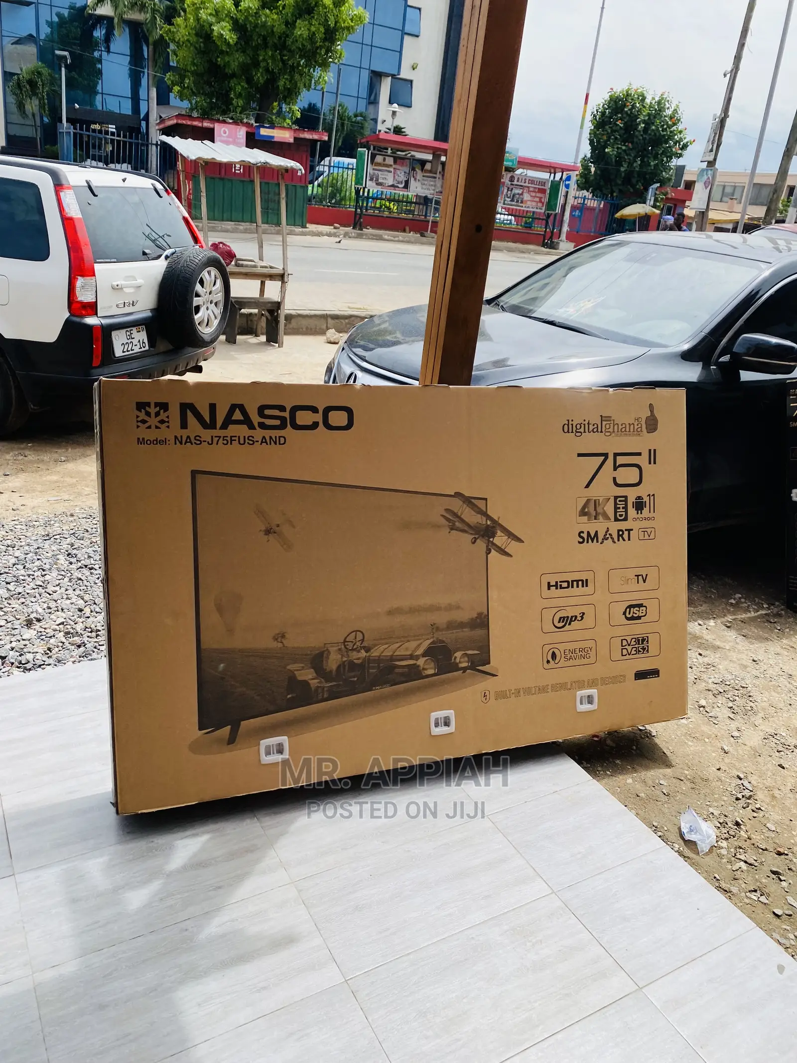 Authentic Nasco NAS-J75FUS-AND Digital Smart Tv  (75 Inch)