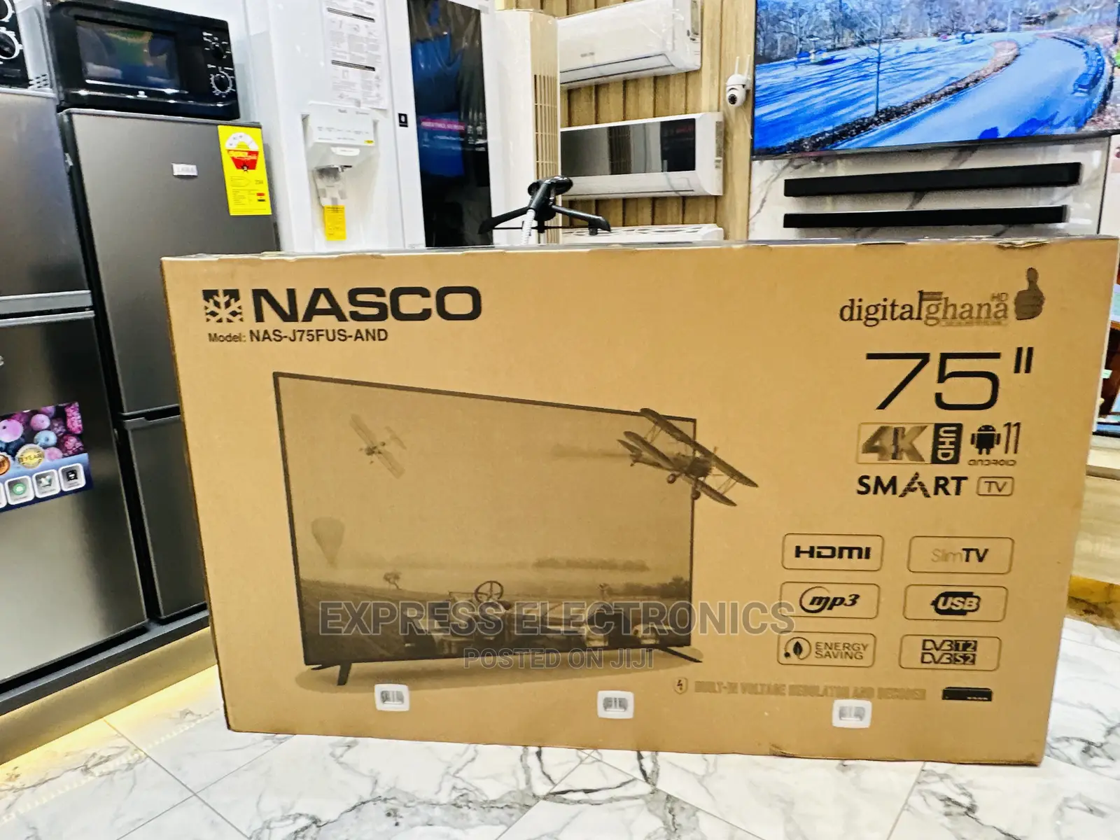New Arrivals of Nasco UHD Smart Android NAS-J75FUS-And