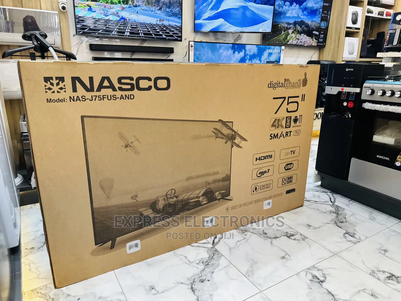 Friendly Budget on Nasco UHD Smart NAS-J75FUS-And