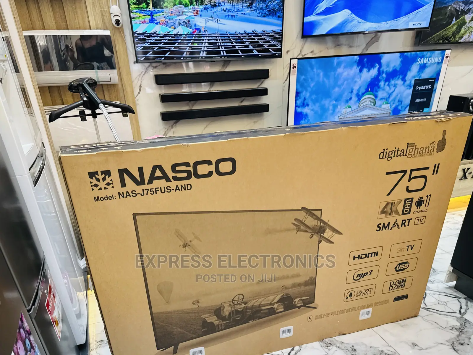 NAS-J75FUS-AND Slim Nasco 75” UHD Smart Android
