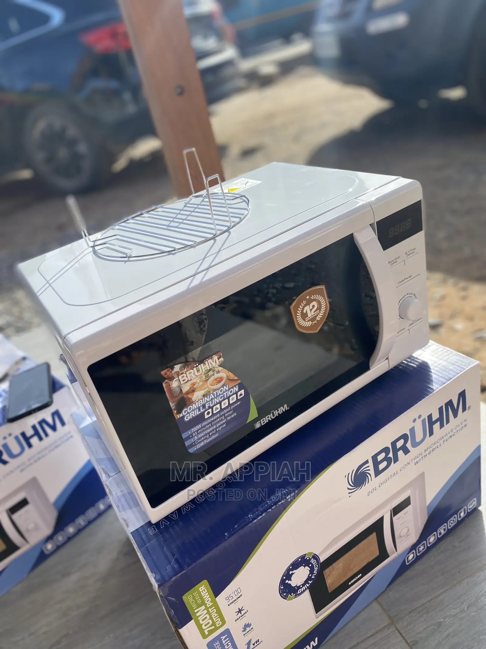 Super Powerful Bruhm(20L)Microwave With Grill Works Faster.