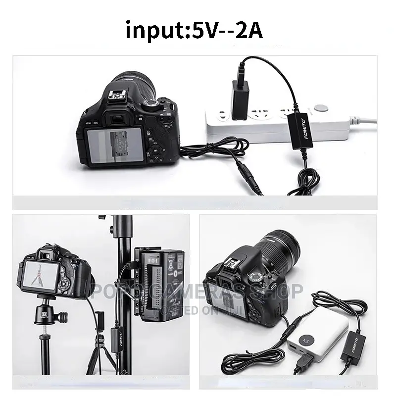 LP E6 Dummy Battery With USB