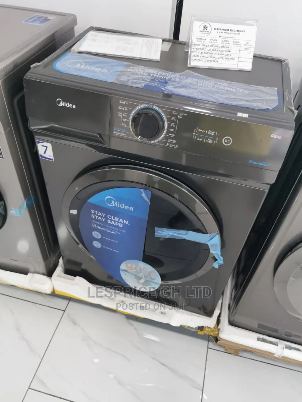 Perfect New Midea Washing Machine Front Load 7kg