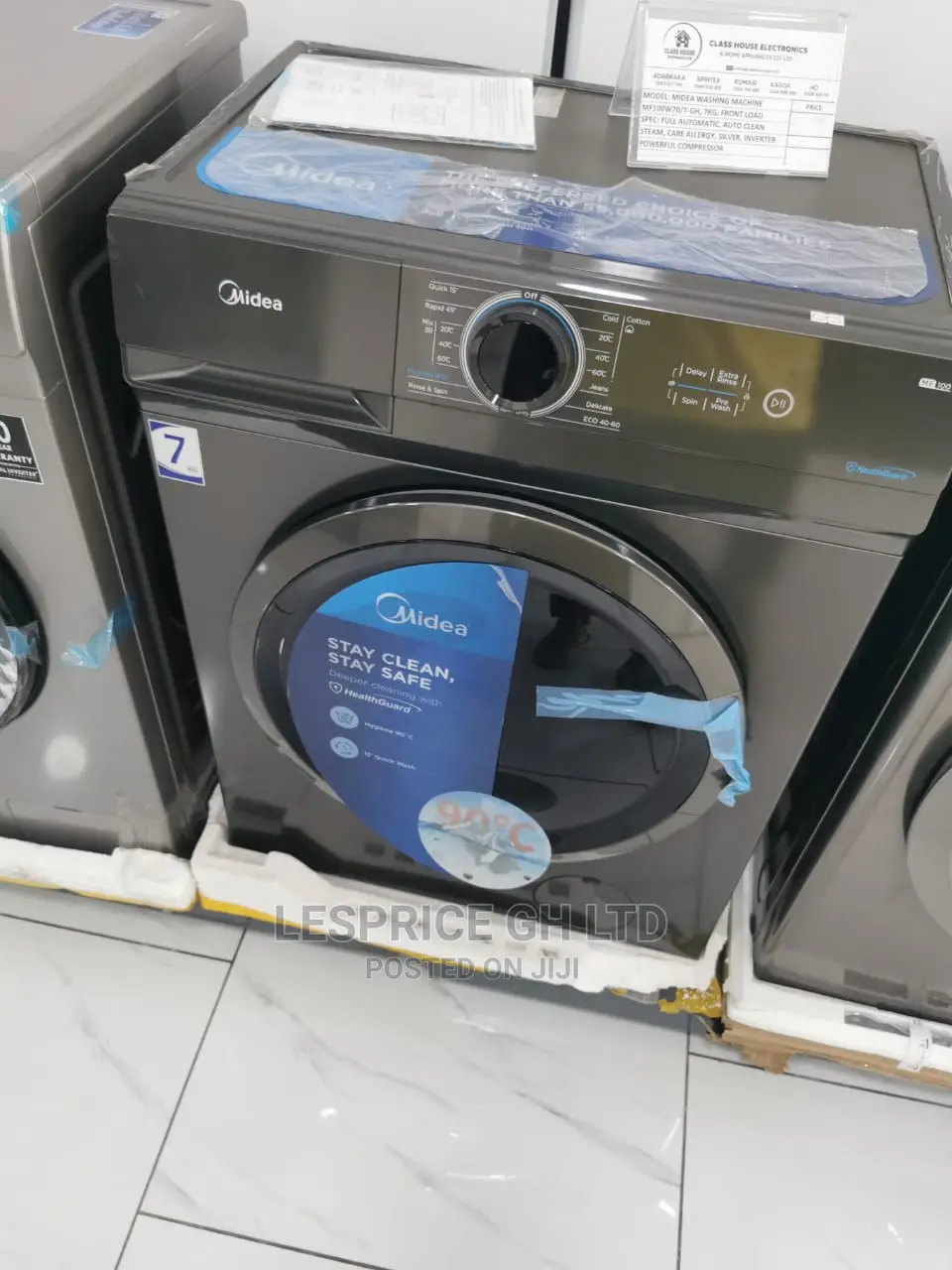 Get Midea Washing Machine Front Load 7kg