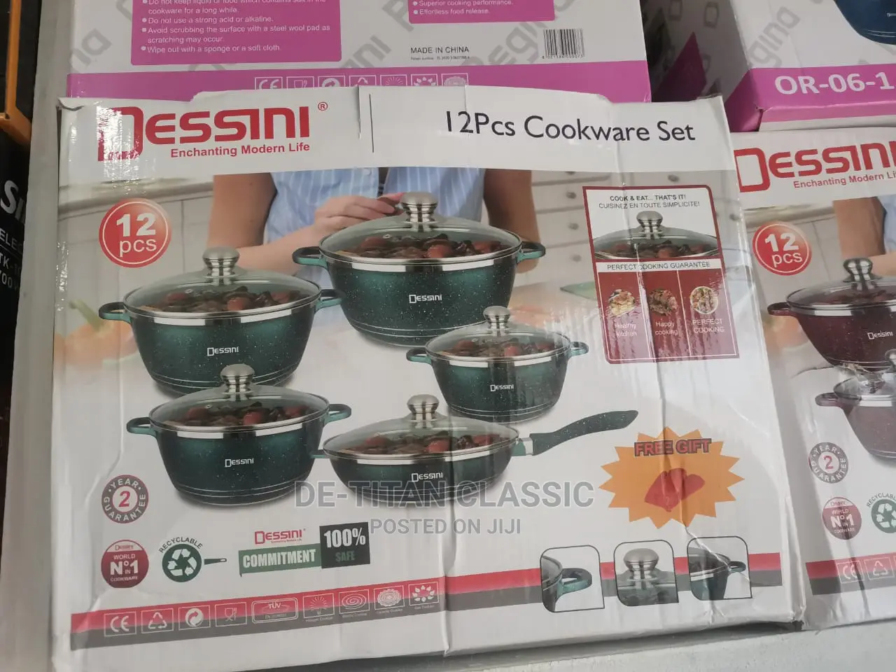 12pcs Dessini Durable Die Cast Non-stick Cookware