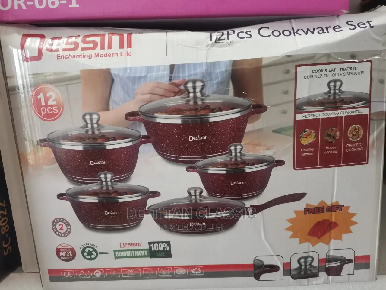 12pcs Dessini Durable Die Cast Non-stick Cookware