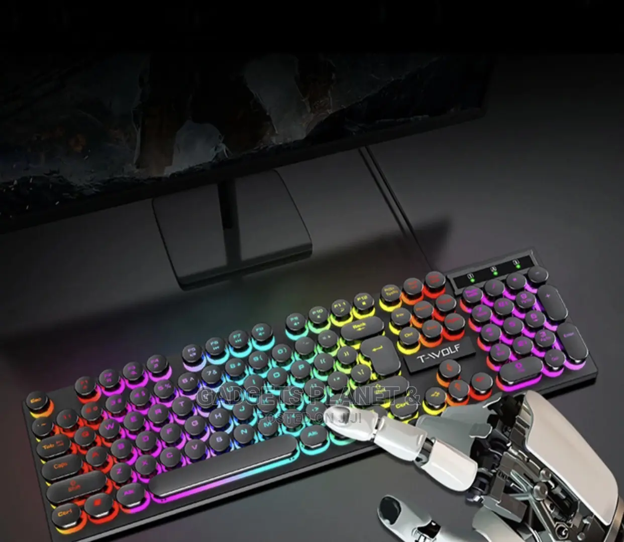 T-Wolf RGB Backlit Gaming Keyboard and Mouse Set - Tf270