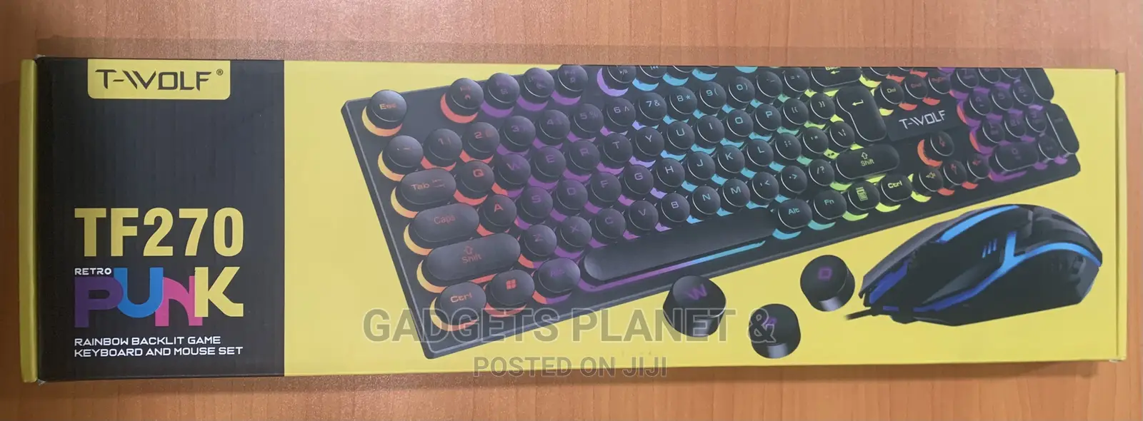 T-Wolf RGB Backlit Gaming Keyboard and Mouse Set - Tf270