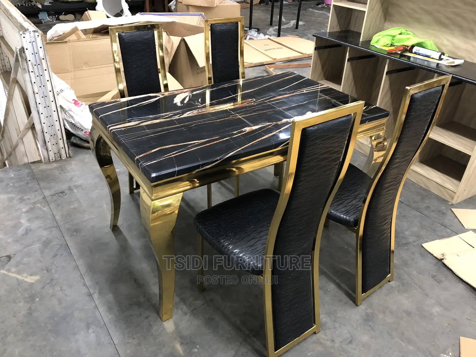 Quality Marble Dining Sets With Four Chairs