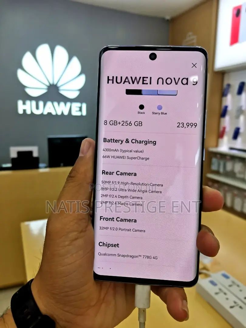 New Huawei Nova 9 256 GB Black