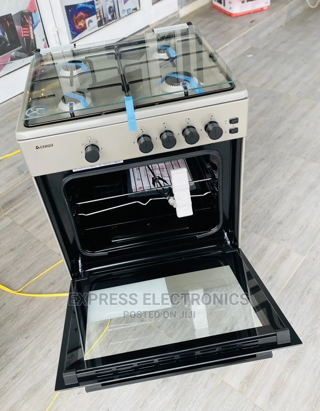 Stainless Steel Table Top Plate Chigo 60/60 Gas Cooker Oven