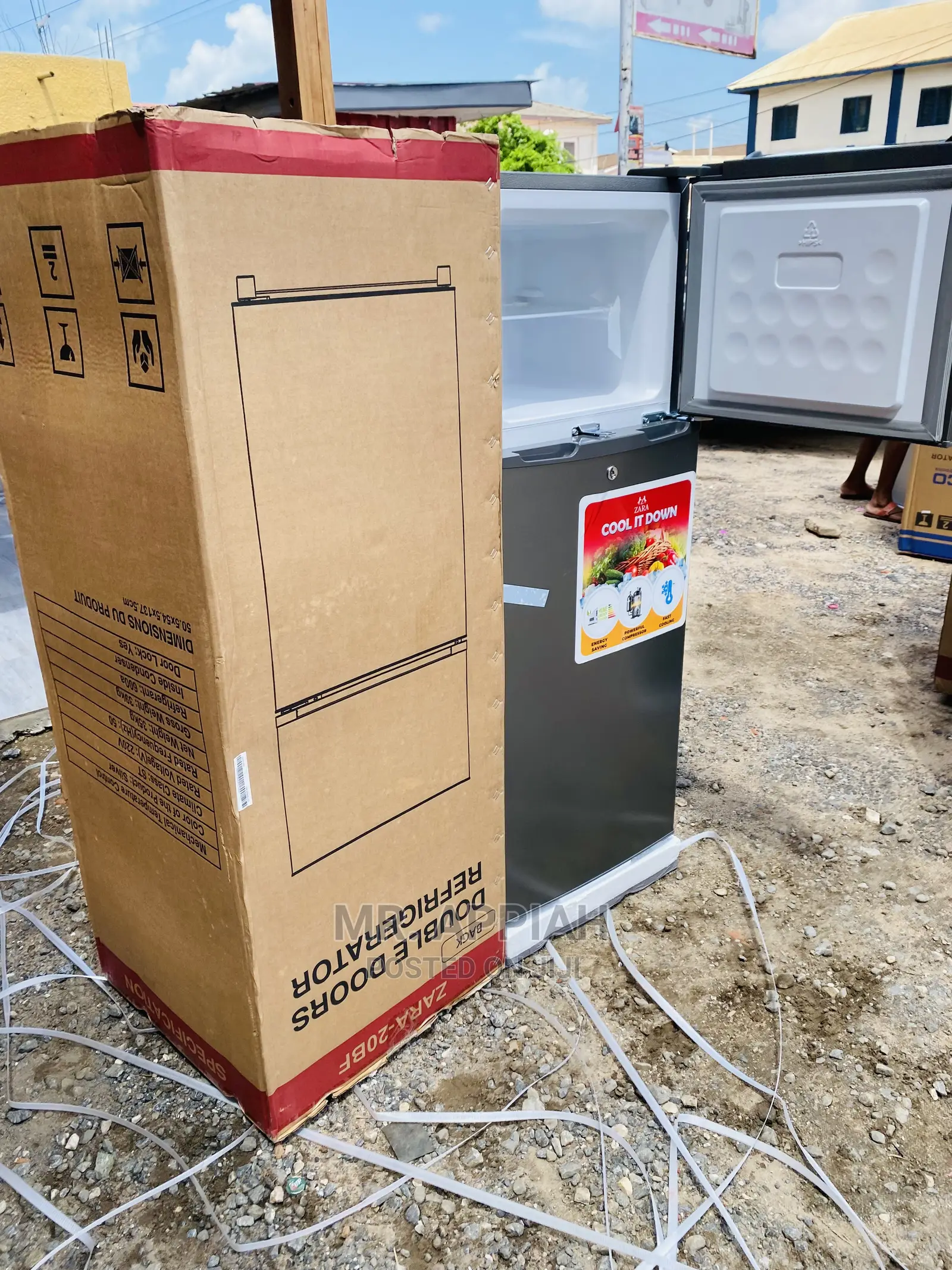High Quality Zara(Zara 20BF)Double Door Top Freezer Fridge.