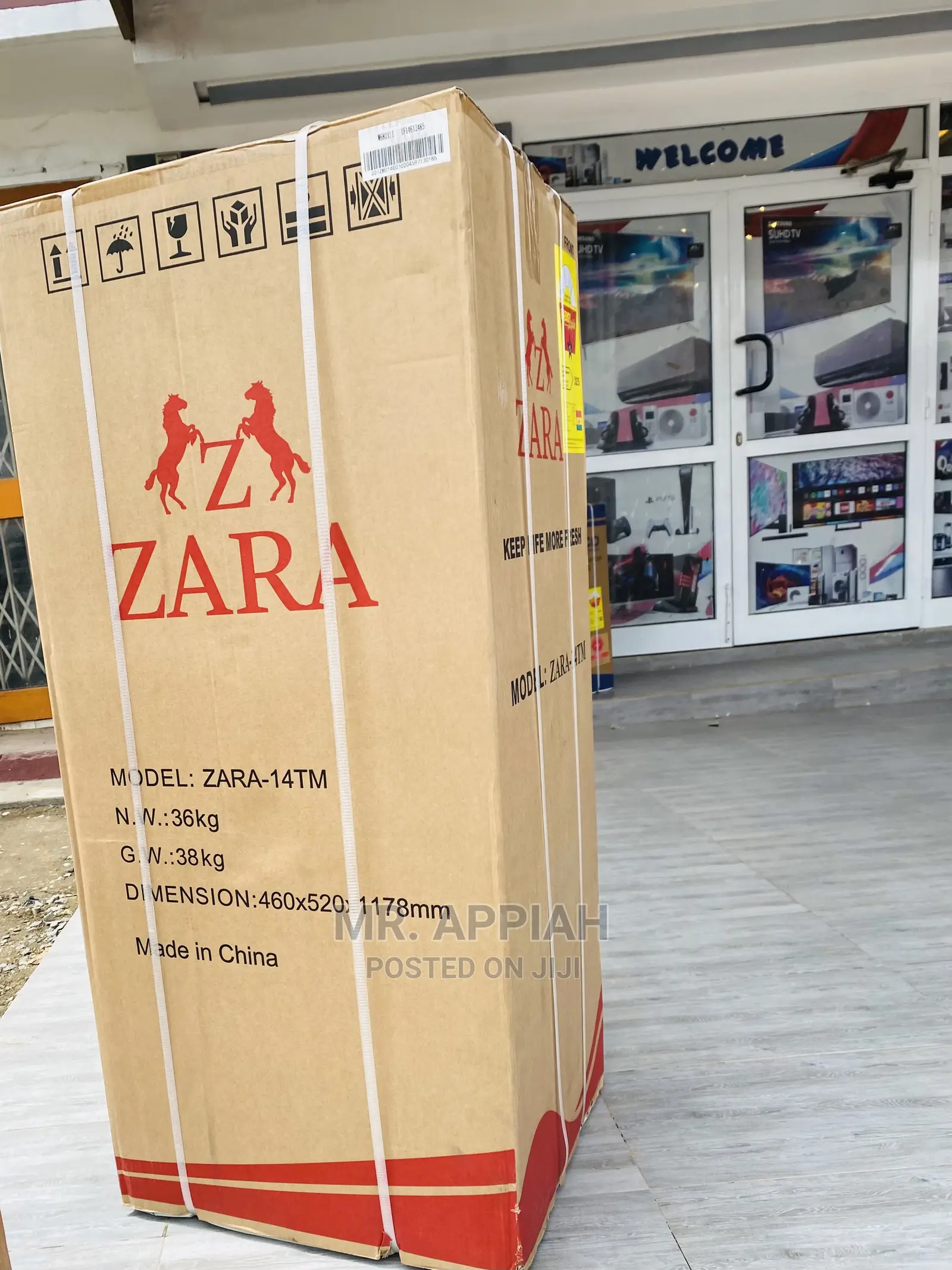 Sliver Color Zara(14TM)180L Double Door Refrigerator 