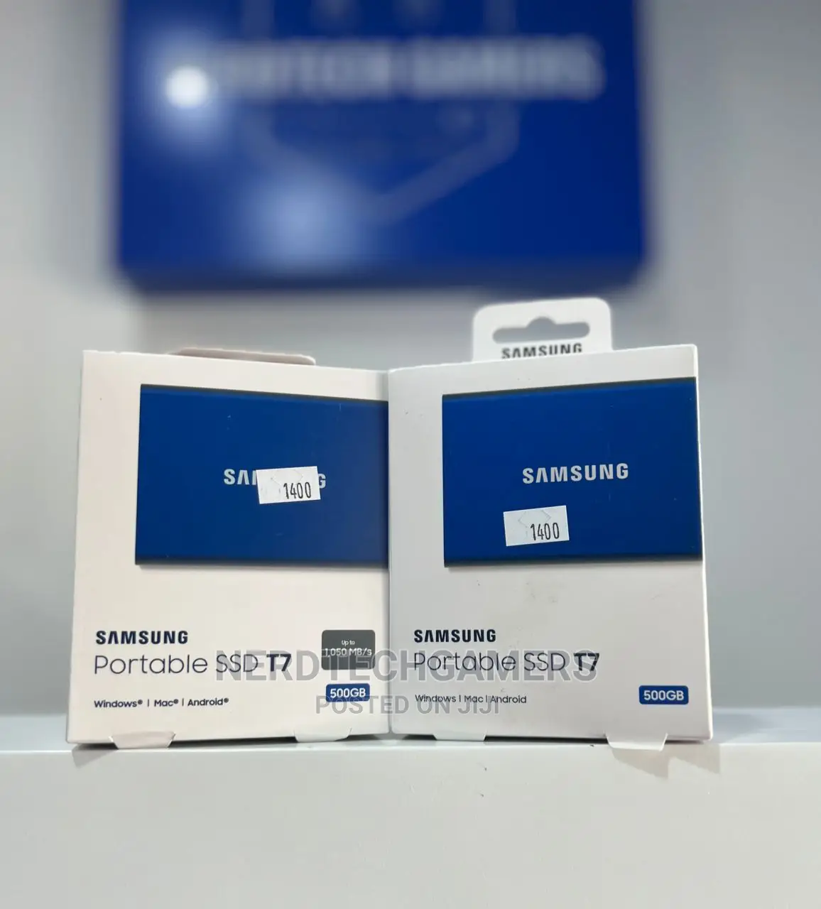 SAMSUNG T7 Portable SSD 500GB - Up to 1050mb/S - USB 3.2 Ext