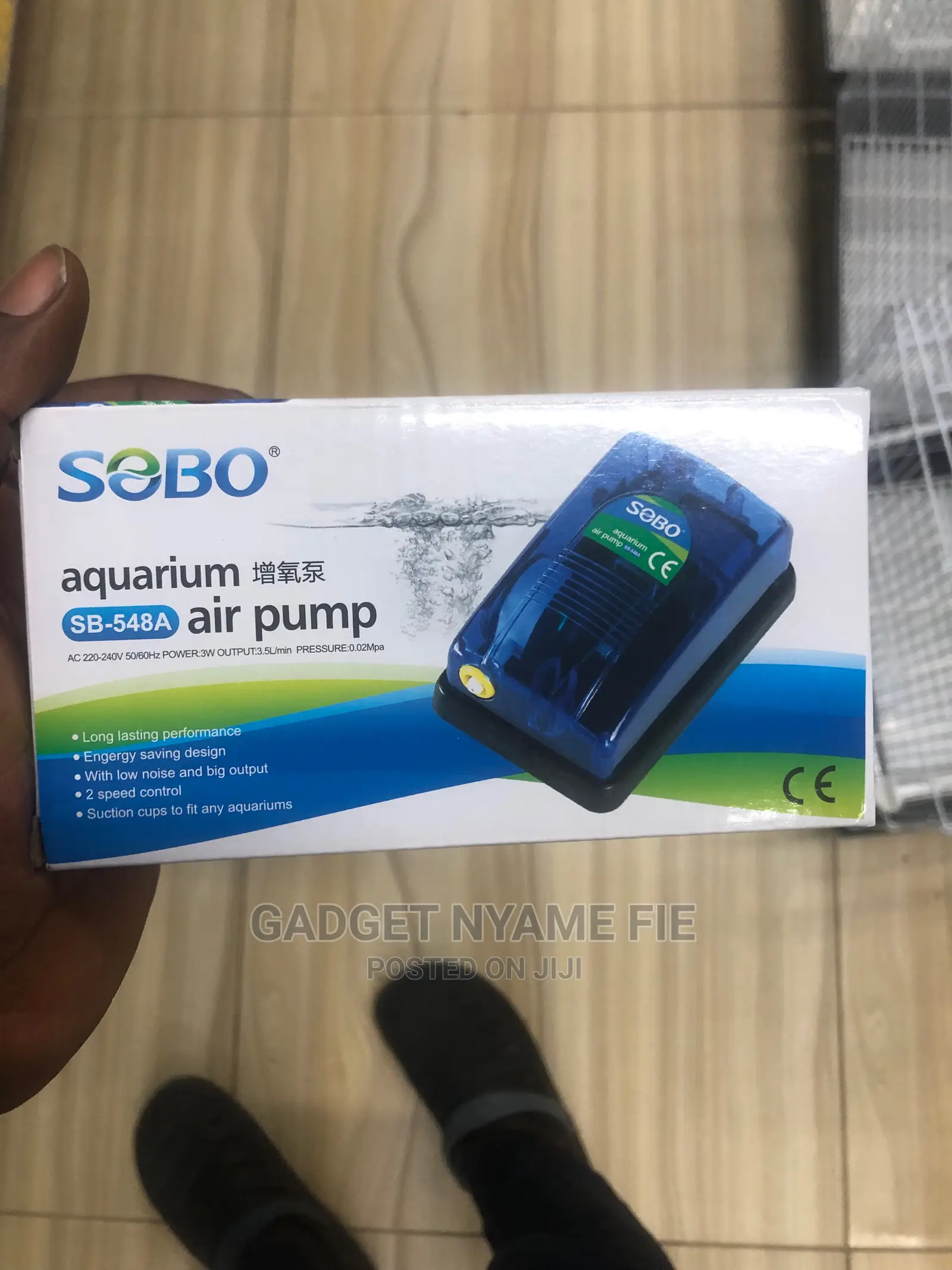 Sobo Aquarium Air Pump 3 Watts
