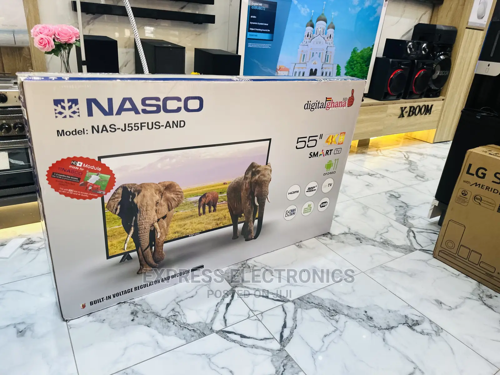 No1 Quality Sleek Nasco UHD Smart 55”Tv