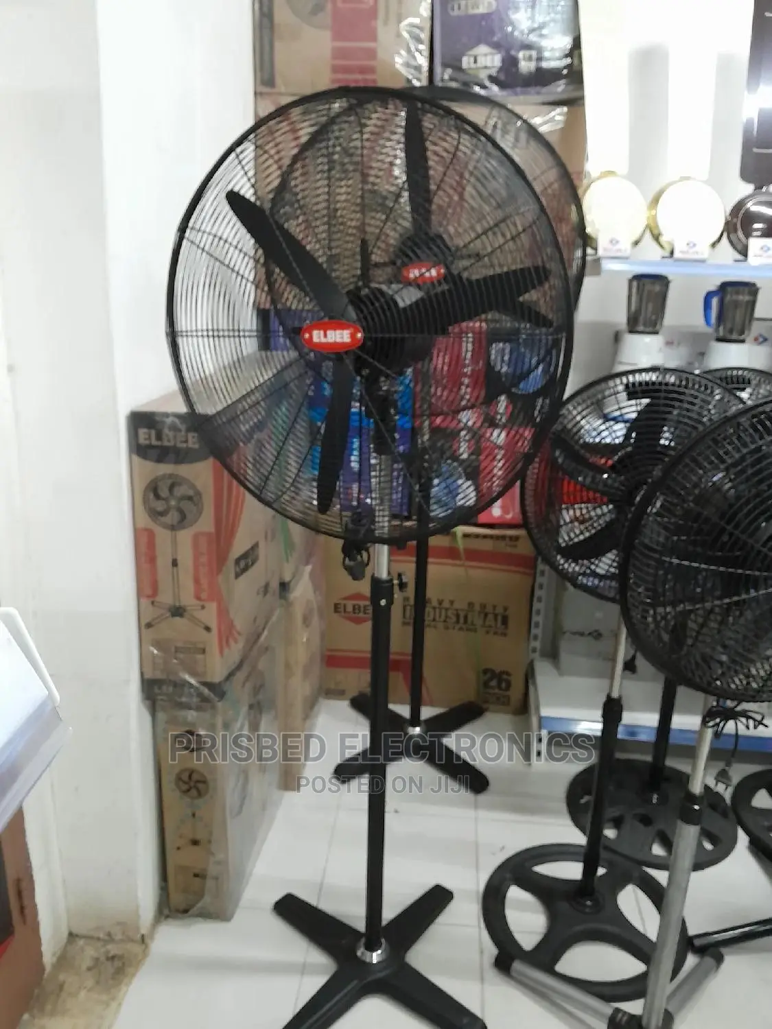 Elbee Durable Industrial Standing Fan 26"