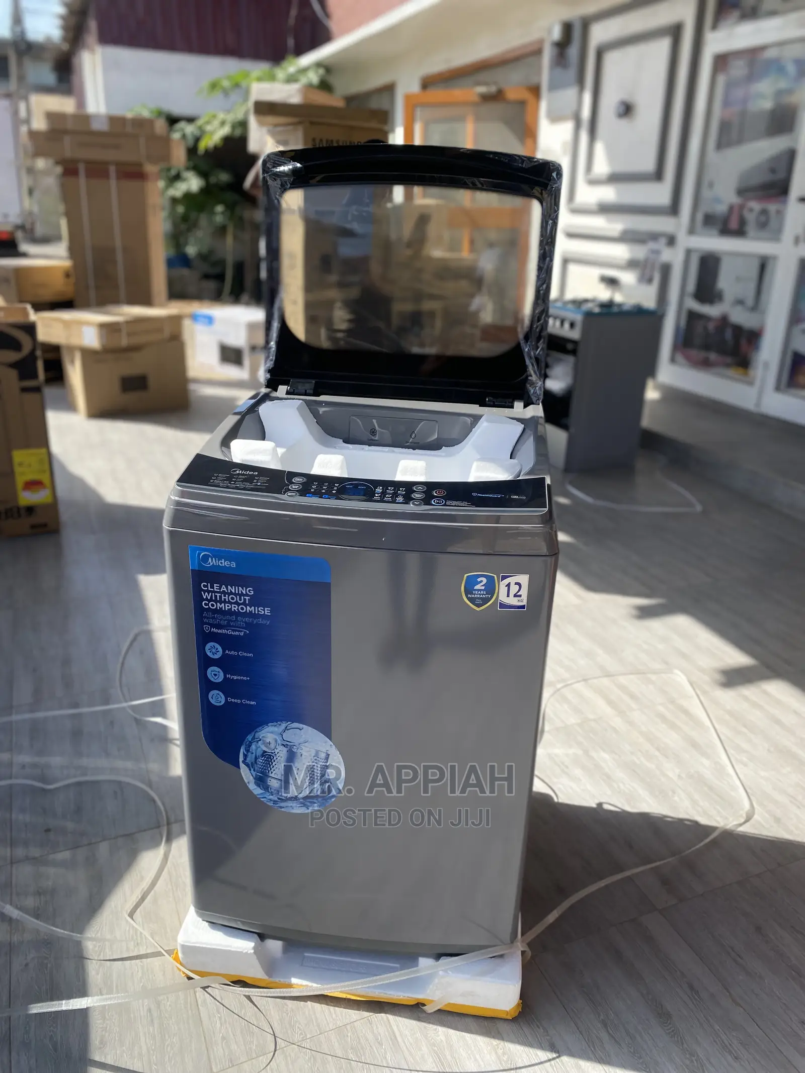 Auto-Clean Midea 12kg Top Load Washing Machine Available 