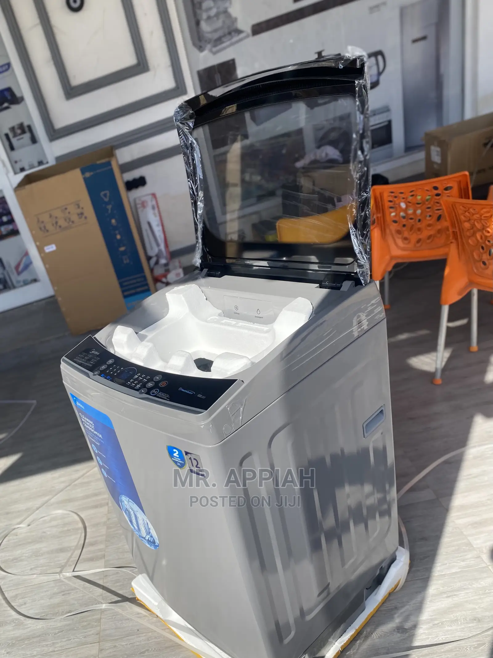 Dual Force Pulsator Midea 12kg Top Load Washing Machine $