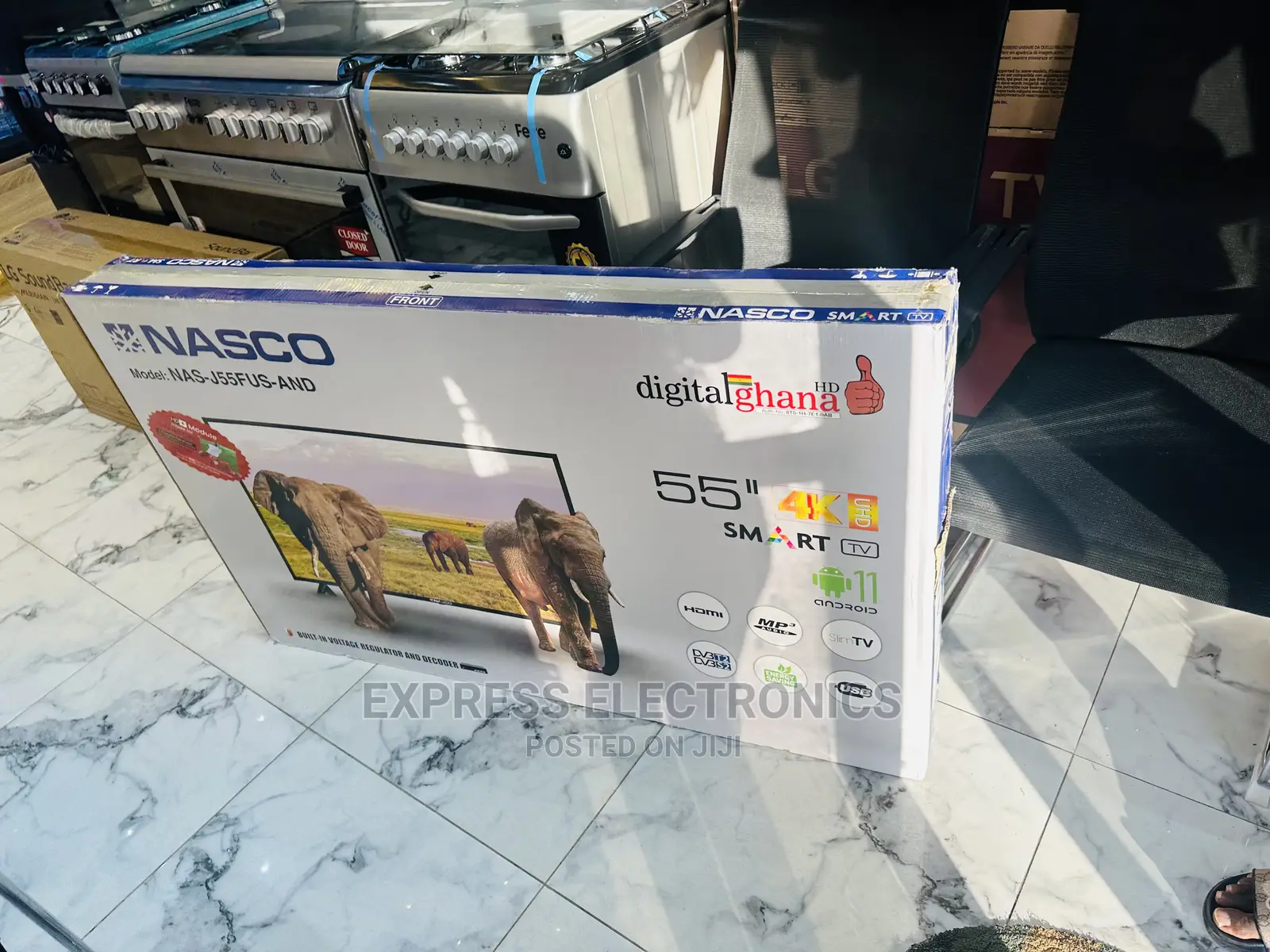 Enjoy  Netflix on Smart UHD Nasco 55” Tv