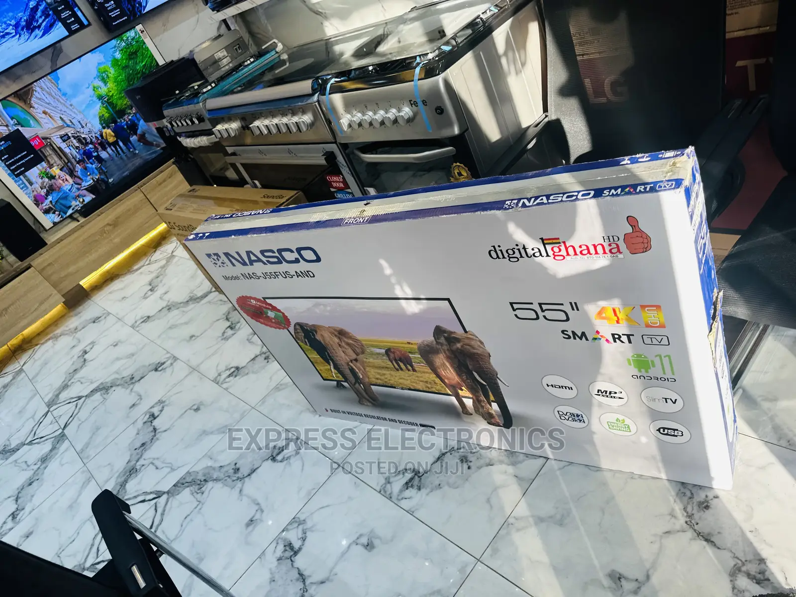 Enjoy  Netflix on Smart UHD Nasco 55” Tv