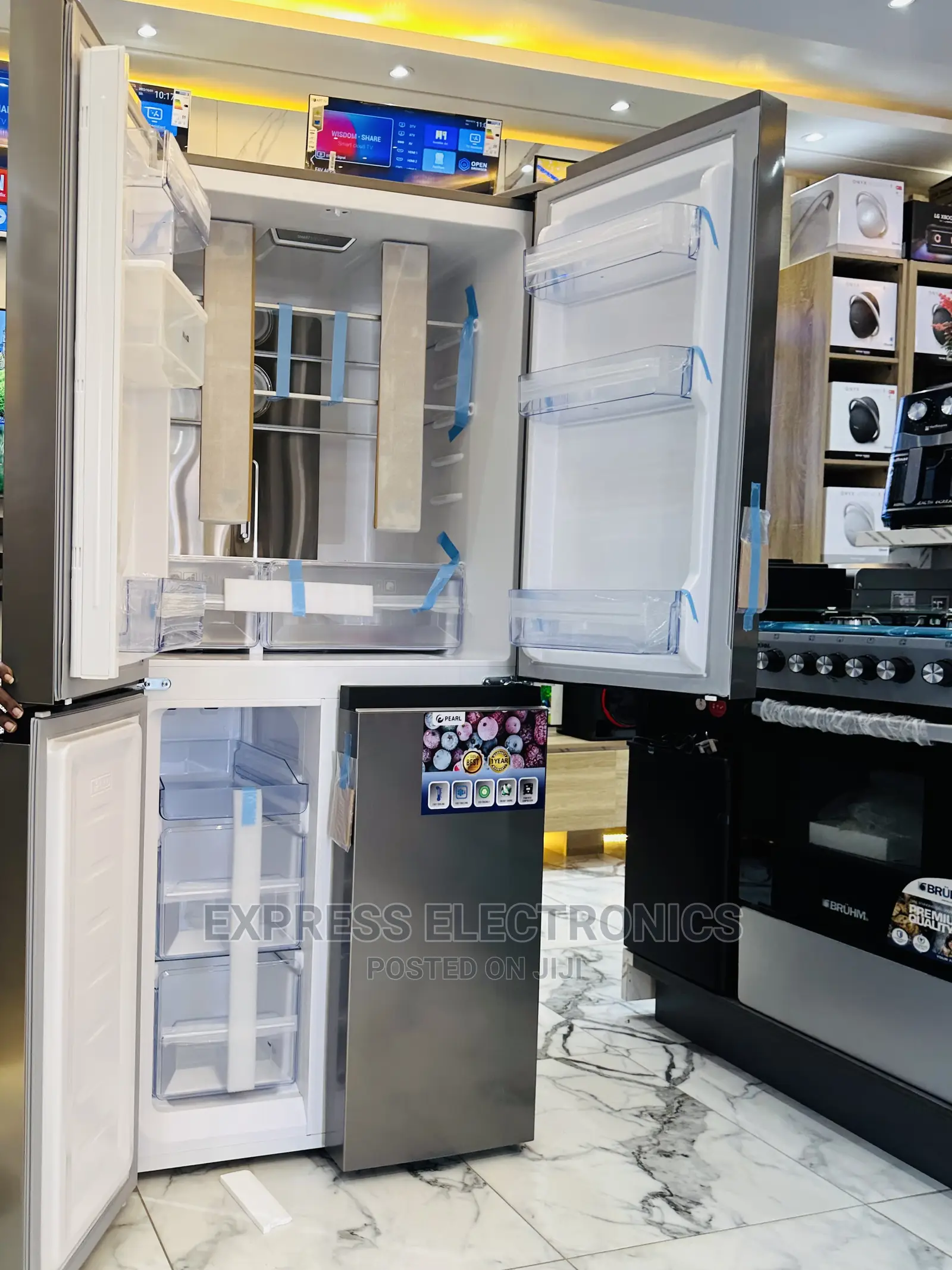 Eco Efficient Energy Pearl 4doors Fridge 614IXWD