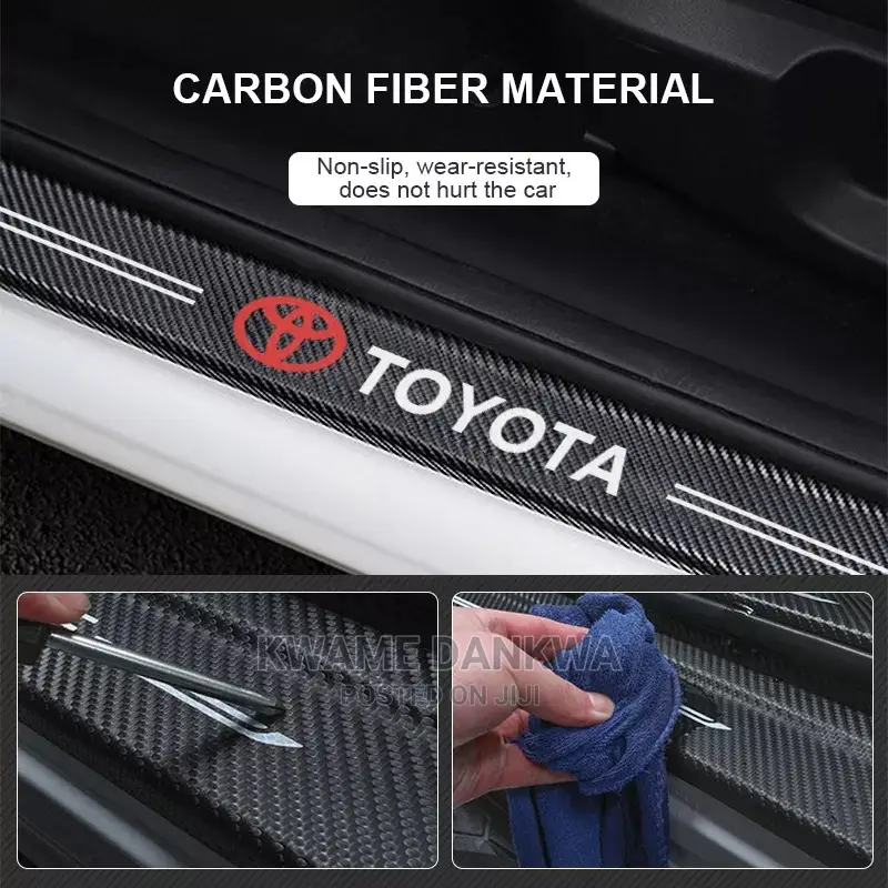 Door Sill Anti Scratch Stickers With Car Model Logo