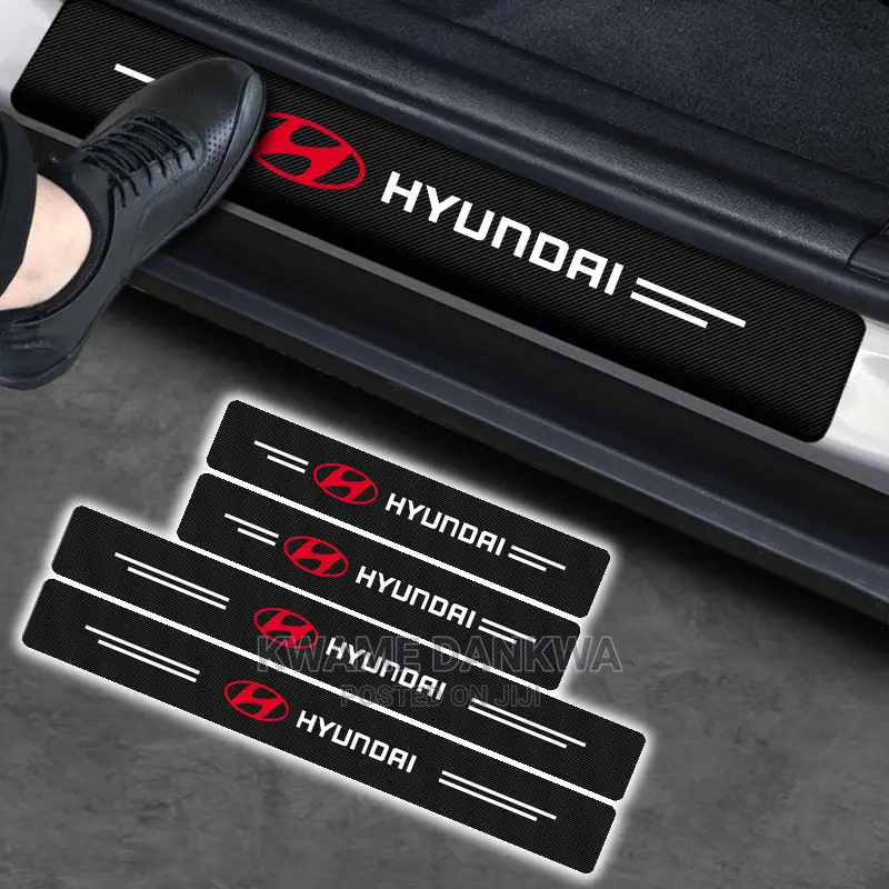 Door Sill Anti Scratch Stickers With Car Model Logo