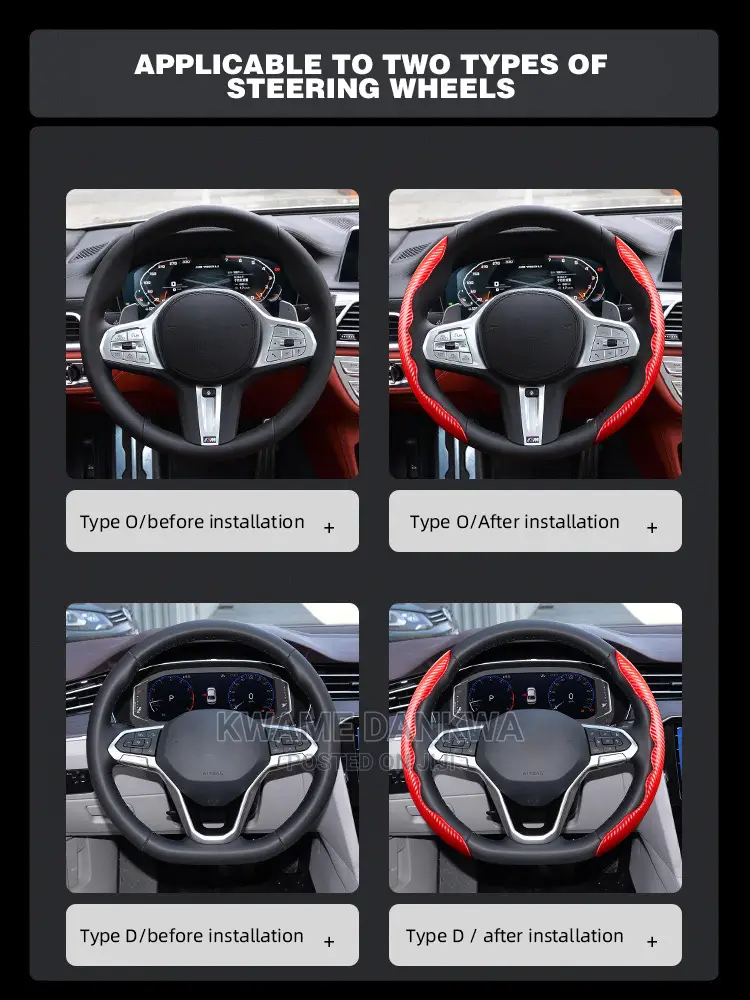 Carbon Fiber Steering Wheel Covers