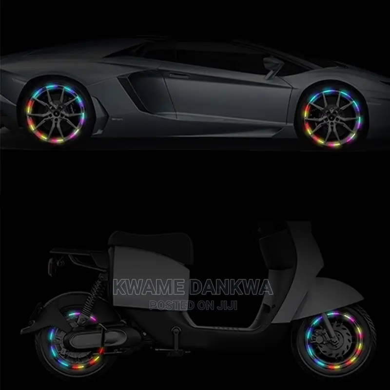 Reflective Rainbow Car Rim Stickers