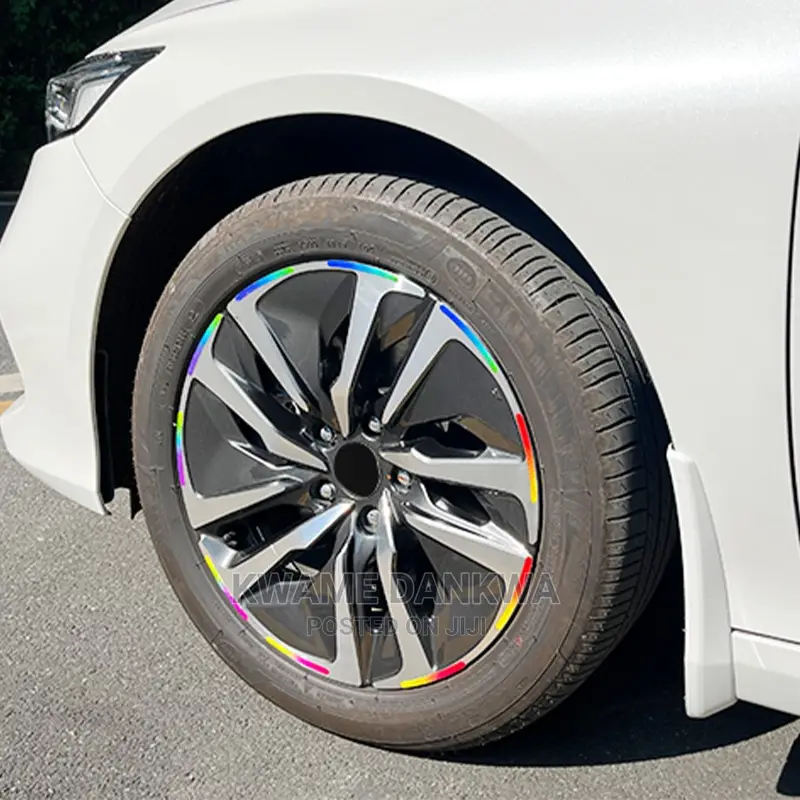 Reflective Rainbow Car Rim Stickers