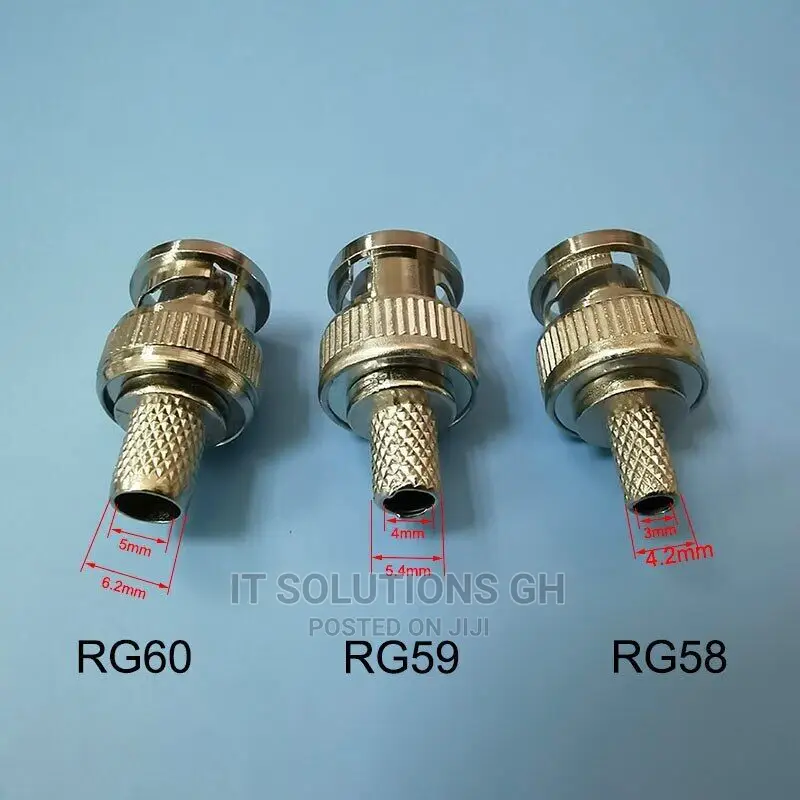 NC Female Male Crimp Type Connector Plug for RG59