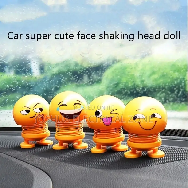 Emoji Dolls Toy Car Dashboard Home Decor Smiling Face