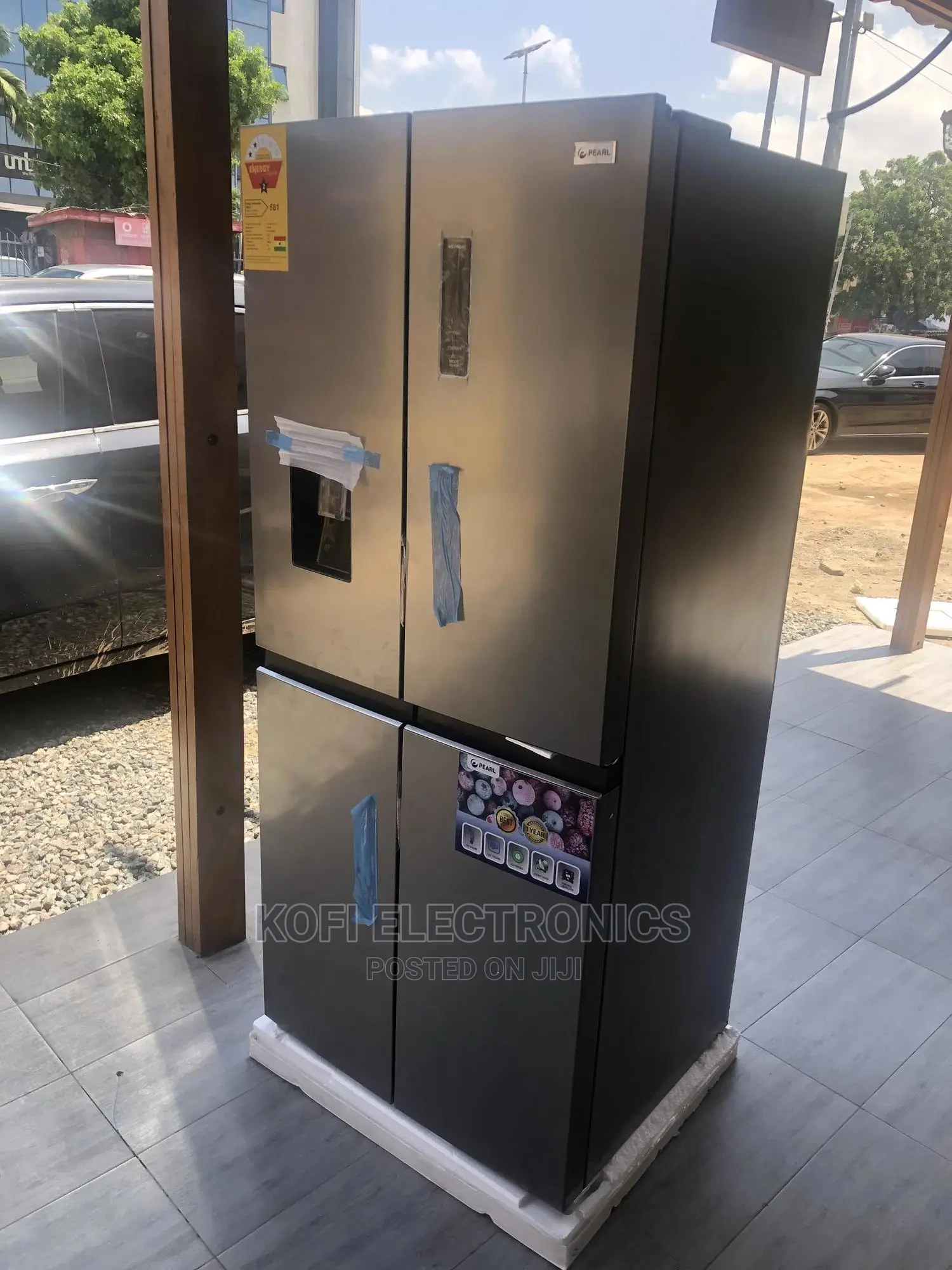 Pearl Side by Side Fridge 4stars With Water Dispenser