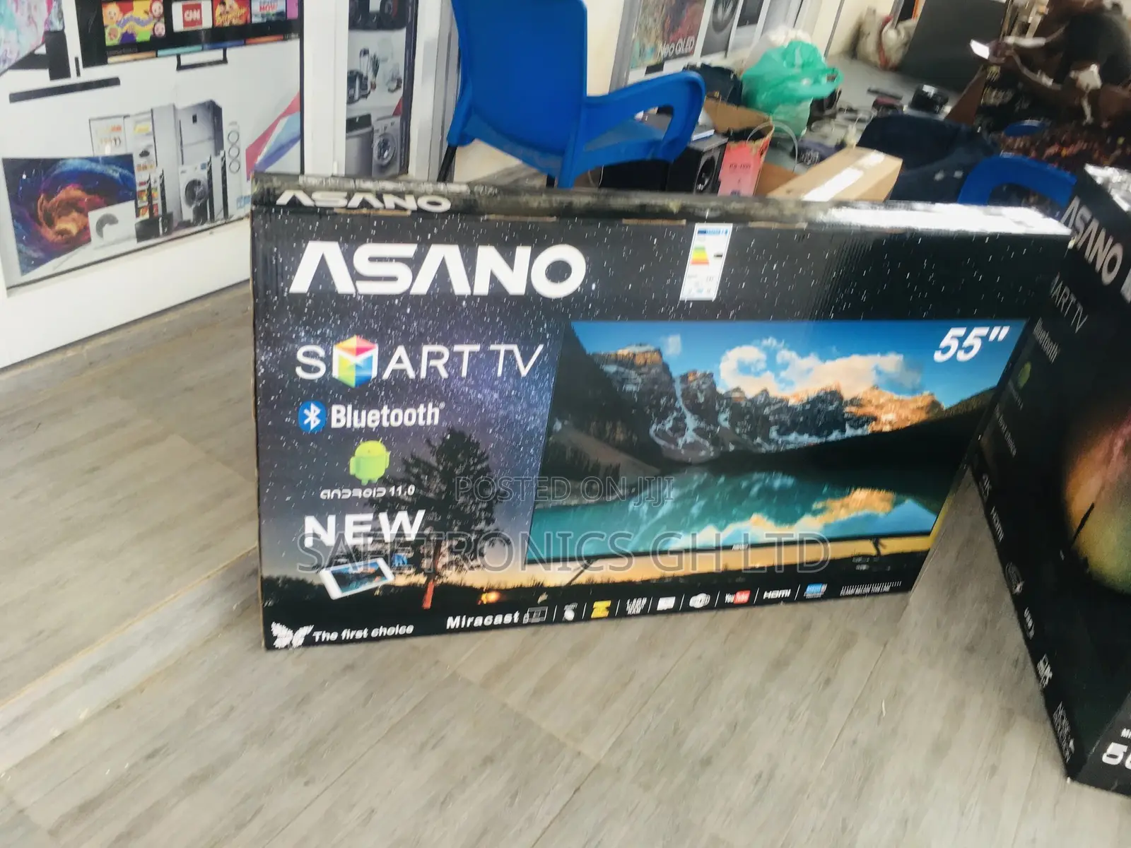 Affordable 55 Inches Glossy UHD LED Asaon Smart Tv