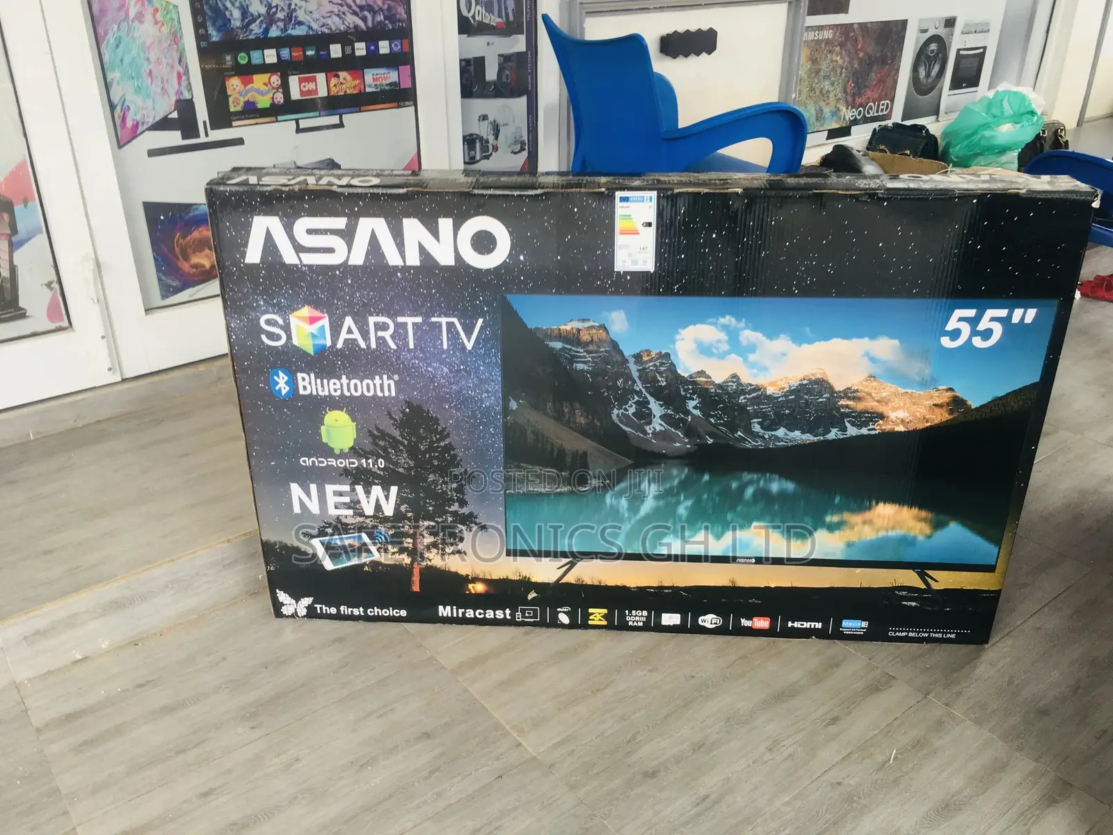  UHD LED Smart 55 Inches Glossy Asaon Tv 