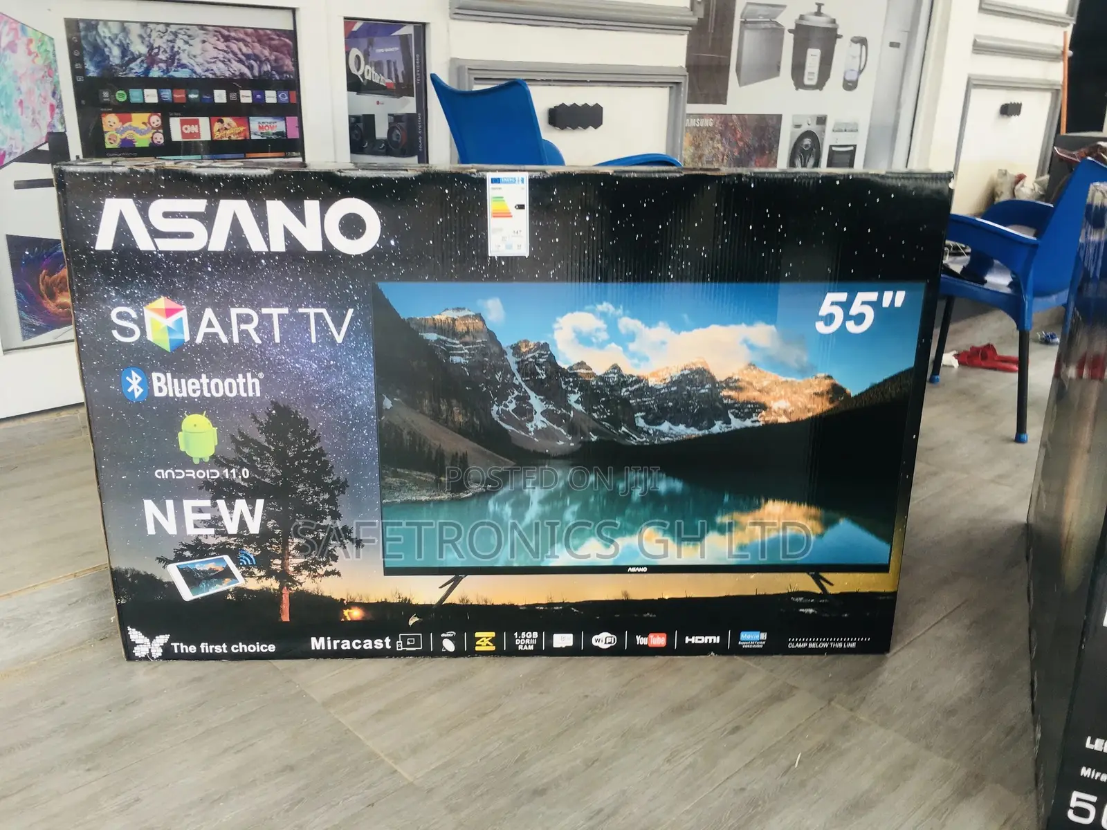 UHD LED Smart 55 Inches Glossy Asaon Tv 